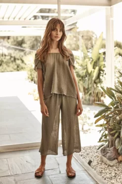 Velvet By Graham & Spencer Womens ANELLA COTTON GAUZE BLOUSE