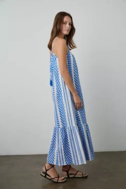 Velvet By Graham & Spencer DINAE JACQUARD MAXI DRESS Womens