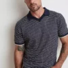 Velvet By Graham & Spencer LEON STRIPED POLO Mens