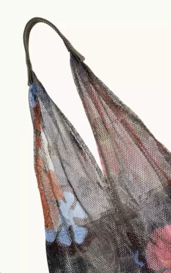 LARGE FLORAL PRINT MESH TOTE BY EPICE Womens