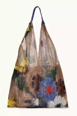 LARGE FLORAL PRINT MESH TOTE BY EPICE Womens