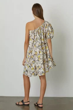 Velvet By Graham & Spencer ADALYN ONE SHOULDER PRINTED DRESS Womens