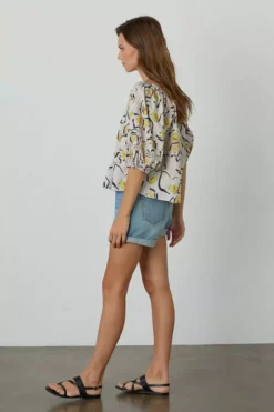 Velvet By Graham & Spencer Womens ZOEY PRINTED BOHO TOP