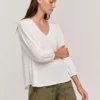 Velvet By Graham & Spencer Womens GINA V-NECK TEE