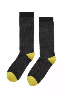 Accessories TEXTURED HERRINGBONE CREW SOCK BY LITTLE RIVER SOCK MILL