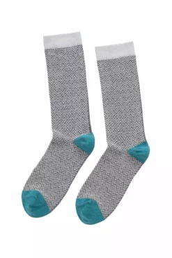 Accessories TEXTURED HERRINGBONE CREW SOCK BY LITTLE RIVER SOCK MILL