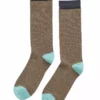 Accessories TEXTURED HERRINGBONE CREW SOCK BY LITTLE RIVER SOCK MILL