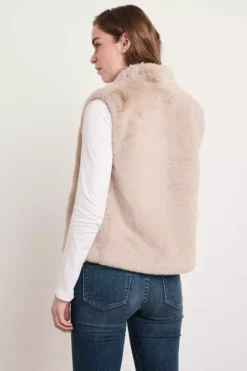 Velvet By Graham & Spencer CHELLE FAUX LUX FUR OPEN VEST