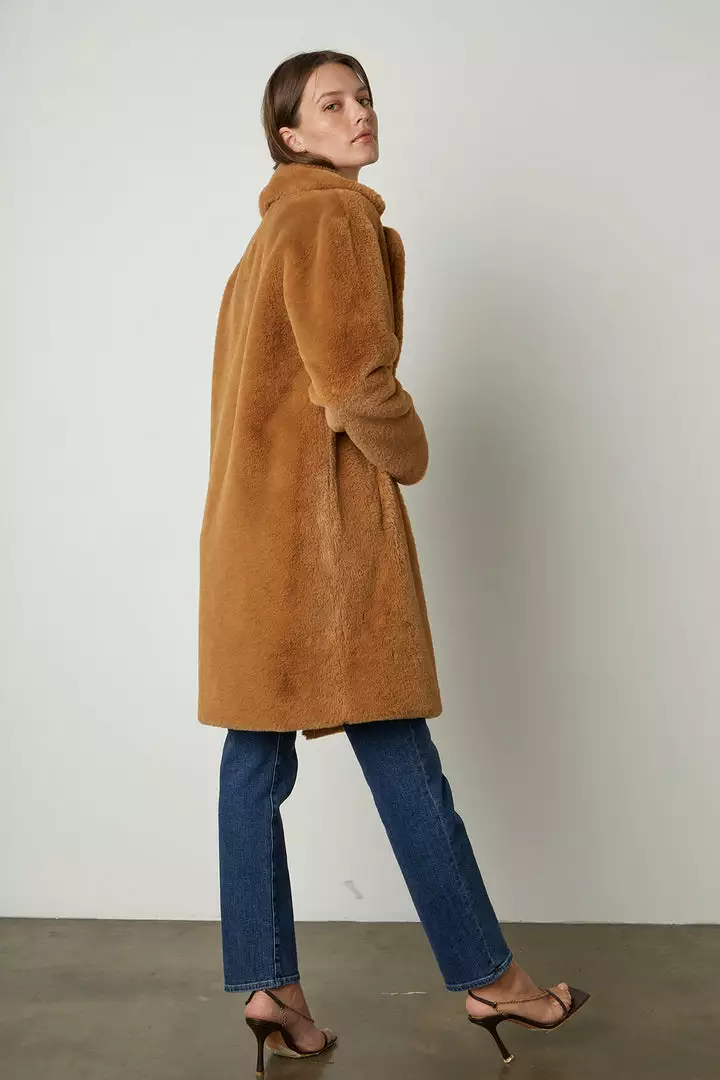 Velvet By Graham & Spencer Womens EVALYN LUX FAUX FUR COAT 3 Velvet By Graham & Spencer Womens EVALYN LUX FAUX FUR COAT