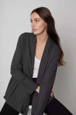 Velvet By Graham & Spencer Womens YASMIN OPEN FRONT CARDIGAN