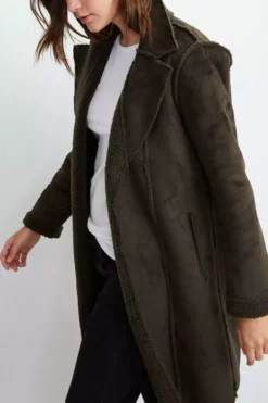 Velvet By Graham & Spencer MERYL REVERSIBLE LUX SHERPA COAT