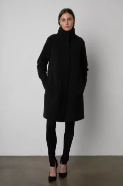 Velvet By Graham & Spencer MIRABEL FAUX LUX SHERPA REVERSIBLE COAT