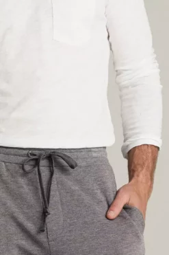 Velvet By Graham & Spencer CROSBY CHARCOAL LUXE FLEECE JOGGER Mens