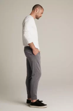 Velvet By Graham & Spencer CROSBY CHARCOAL LUXE FLEECE JOGGER Mens 9 Velvet By Graham & Spencer CROSBY CHARCOAL LUXE FLEECE JOGGER Mens