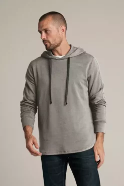 Velvet By Graham & Spencer Mens EVERT LUXE FLEECE PULLOVER HOODIE