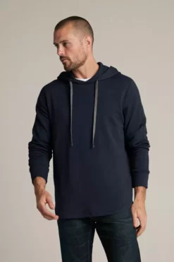 Velvet By Graham & Spencer Mens EVERT LUXE FLEECE PULLOVER HOODIE