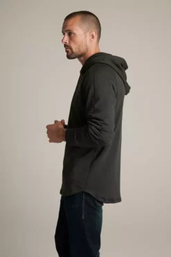 Velvet By Graham & Spencer Mens EVERT LUXE FLEECE PULLOVER HOODIE