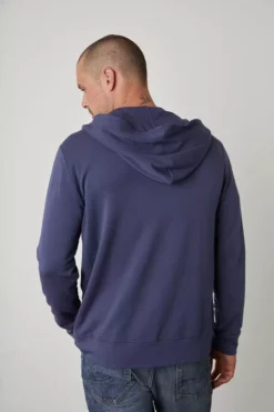 Velvet By Graham & Spencer Mens RODAN LUXE FLEECE ZIP HOODIE