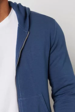 Velvet By Graham & Spencer Mens RODAN LUXE FLEECE ZIP HOODIE