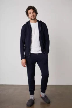 Velvet By Graham & Spencer Mens CROSBY LUXE FLEECE JOGGER 37 Velvet By Graham & Spencer Mens CROSBY LUXE FLEECE JOGGER