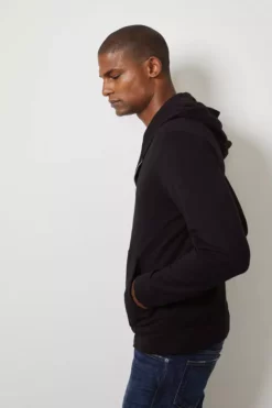 Velvet By Graham & Spencer Mens RODAN LUXE FLEECE ZIP HOODIE