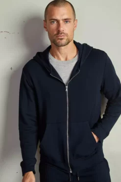 Velvet By Graham & Spencer RODAN LUXE FLEECE ZIP HOODIE