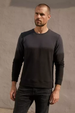 Velvet By Graham & Spencer Mens ALDRIC LUXE FLEECE TIE DYE PULLOVER