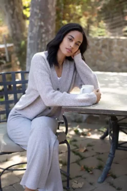 Velvet By Graham & Spencer TYLER WIDE LEG LOUNGE PANT Womens