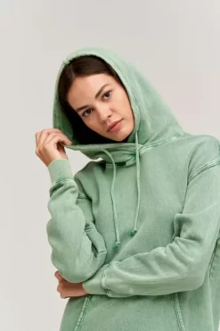 Velvet By Graham & Spencer DORTHY SWEATSHIRT HOODIE DRESS Womens