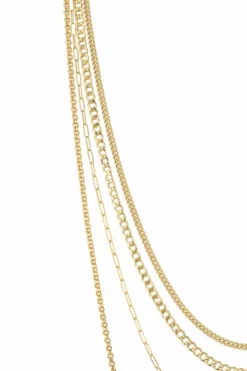 Velvet By Graham & Spencer Womens MULTI LAYER CHAIN IN GOLD BY SLOAN