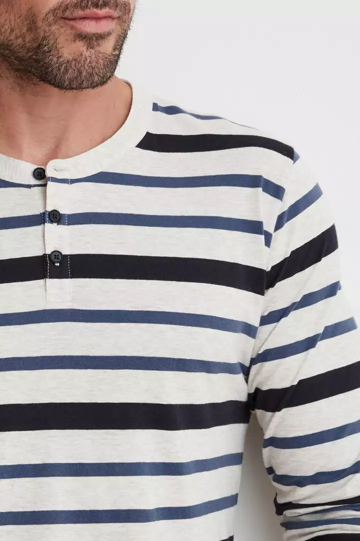 Velvet By Graham & Spencer OSCAR OMBRE JERSEY HENLEY 2 Velvet By Graham & Spencer OSCAR OMBRE JERSEY HENLEY