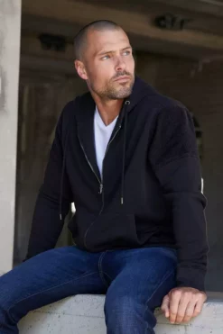 Velvet By Graham & Spencer DARIUS ZIP-UP HOODIE Mens