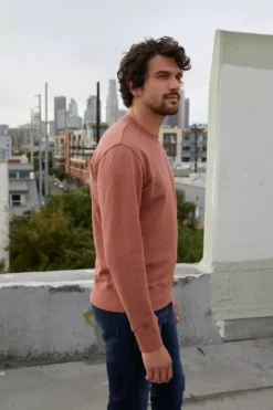 Velvet By Graham & Spencer ROMAN CREW NECK SWEATSHIRT Mens