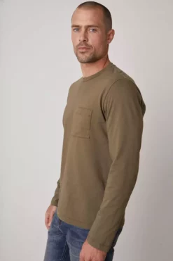 Velvet By Graham & Spencer OLIVER POCKET TEE Mens