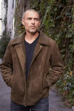 Velvet By Graham & Spencer Mens BOAZ FAUX SUEDE JACKET 9 Velvet By Graham & Spencer Mens BOAZ FAUX SUEDE JACKET