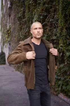 Velvet By Graham & Spencer Mens BOAZ FAUX SUEDE JACKET 11 Velvet By Graham & Spencer Mens BOAZ FAUX SUEDE JACKET