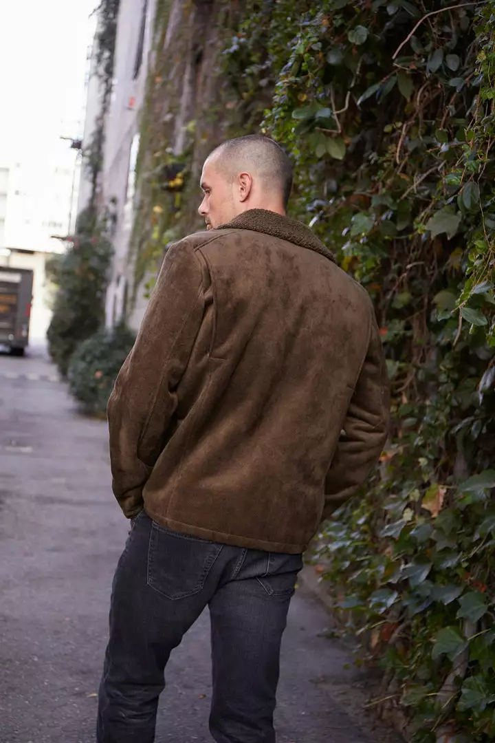 Velvet By Graham & Spencer Mens BOAZ FAUX SUEDE JACKET 5 Velvet By Graham & Spencer Mens BOAZ FAUX SUEDE JACKET