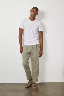 Velvet By Graham & Spencer Mens BOYD LINEN PANT 14 Velvet By Graham & Spencer Mens BOYD LINEN PANT