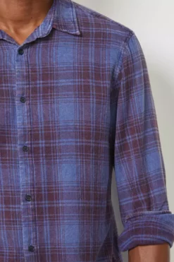 Velvet By Graham & Spencer Mens KENNETH PLAID BUTTON-UP SHIRT