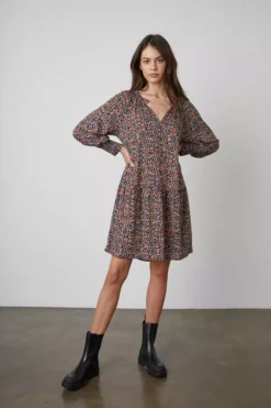 Velvet By Graham & Spencer ESTHER PRINTED DRESS