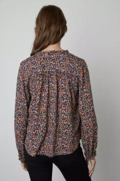 Velvet By Graham & Spencer IRIS PRINTED BLOUSE Womens