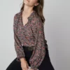 Velvet By Graham & Spencer IRIS PRINTED BLOUSE Womens