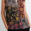 Velvet By Graham & Spencer Womens ROSETTA PRINTED BLOUSE