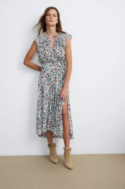 Velvet By Graham & Spencer Womens ROSETTA PRINTED BLOUSE