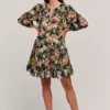 Velvet By Graham & Spencer Womens KEELIN PRINTED BOHO DRESS