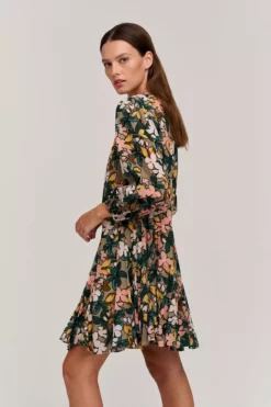 Velvet By Graham & Spencer Womens KEELIN PRINTED BOHO DRESS