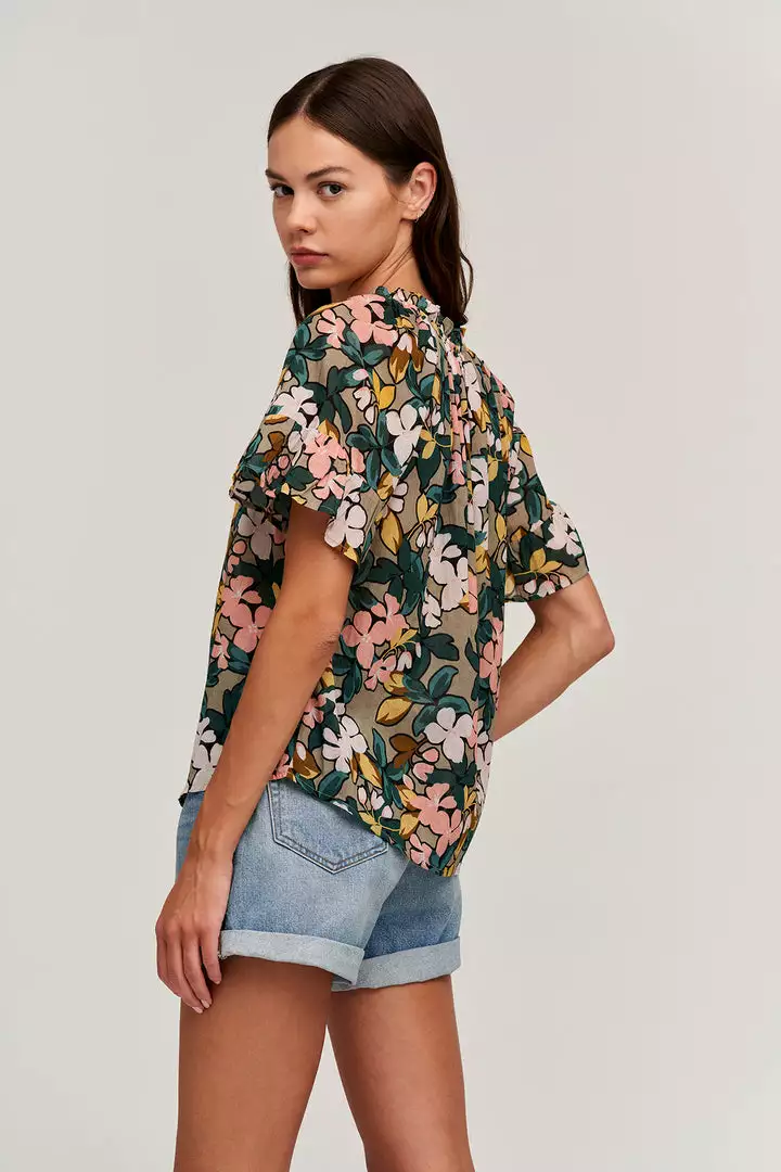 Velvet By Graham & Spencer LUCY PRINTED TOP Womens 7 Velvet By Graham & Spencer LUCY PRINTED TOP Womens