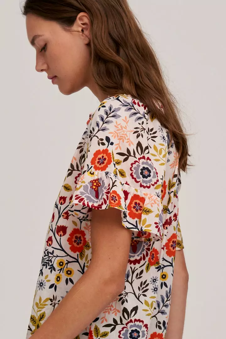 Velvet By Graham & Spencer LUCY PRINTED TOP Womens 2 Velvet By Graham & Spencer LUCY PRINTED TOP Womens