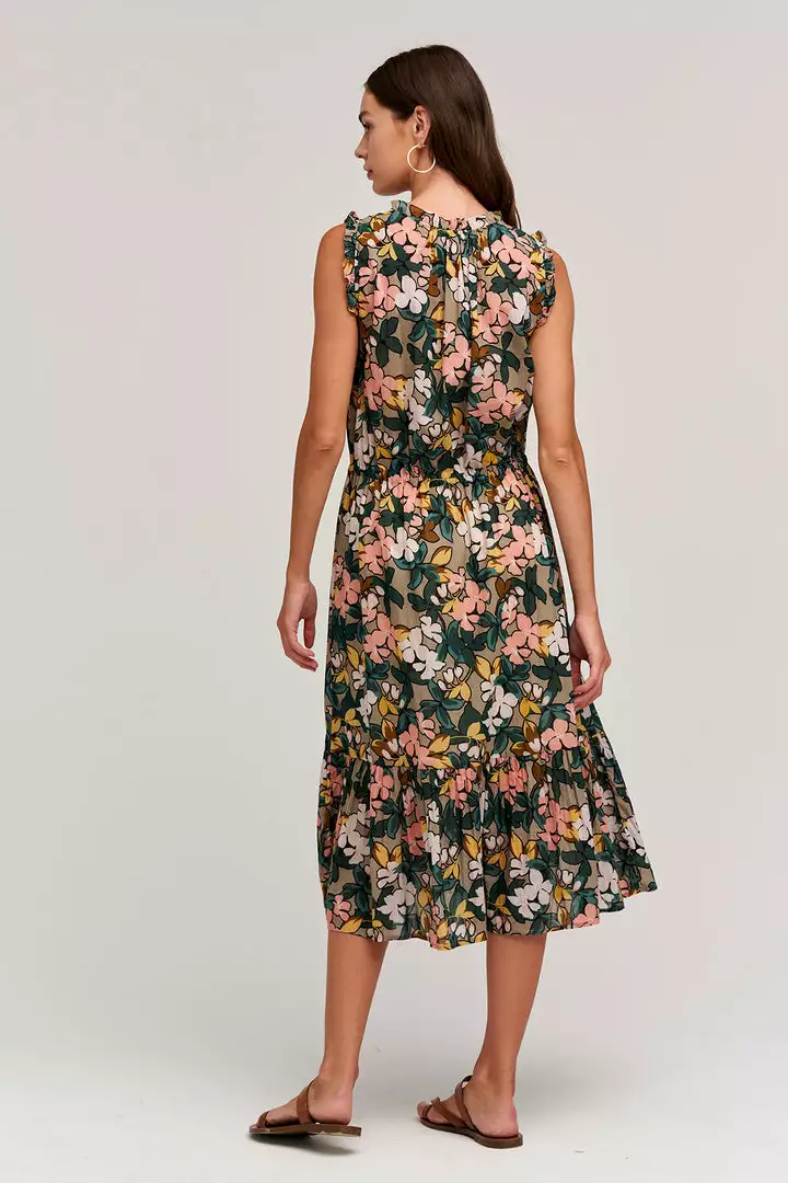Velvet By Graham & Spencer Womens MORGAN PRINTED MIDI DRESS 4 Velvet By Graham & Spencer Womens MORGAN PRINTED MIDI DRESS