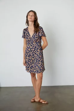 Velvet By Graham & Spencer DREW CHEETAH PRINT DRESS Womens